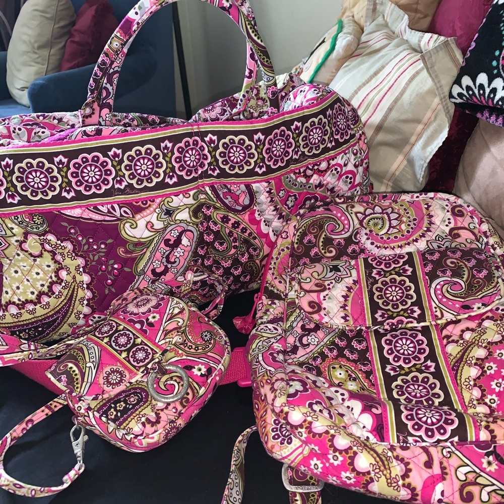 💕Vera Bradley Lot - retired Very Berry Paisley💕